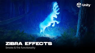 Patronus in the Enchanted Forest. Real-time smoke simulation. Zibra Effects | Unity 3D