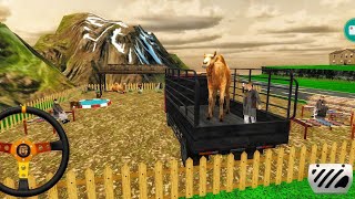 Truck Ragasa membawa Hewan Unta - Wild Animal Transport Game 3D