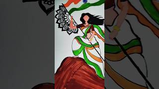 Indian Flag 🇮🇳 drawing ✨🙏#drawing #shortvideo #india #painting