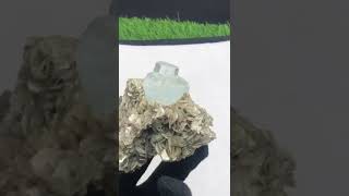 Aquamarine terminated specimen with mica Weight:  325 gm#crystalhealing#crystal