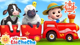 🐶 Bánh xe lăn tròn trong nông trại 🚌 Chuyến xe buýt động vật | LiaChaCha Ca Nhạc Thiếu Nhi Việt Nam