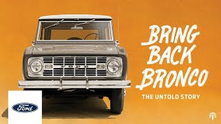 # News: Bring Back Bronco: The Untold Story Podcast Trailer | Ford #Ford #FordBronco