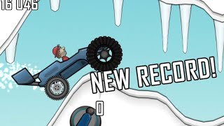 Hill Climb Racing | Arctic Cave Map Garage Race Car 1213m | Tie WR!