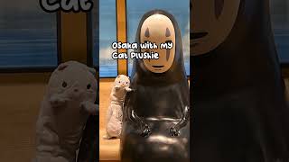 Osaka with my Cat Plushie in 6 seconds! #osaka #plushietravel