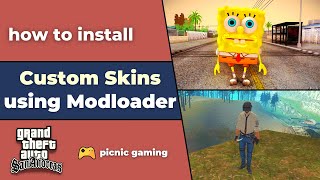 How to Install custom skins using modloader in gta sa | Install skins without img editor in gta sa