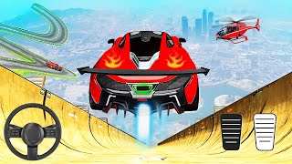 Mega Ramp Car Stunts Race 2024 - Impossible Sky Ramps Stunts Games - Android GamePlay