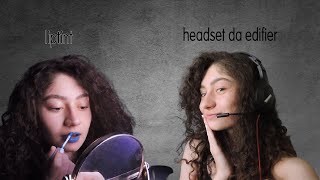 TESTANDO UM HEADSET E UM LIPTINT (?)