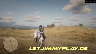 Red Dead Online Jump from a horse on moving wagon