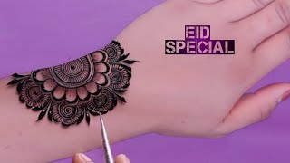 eid stylish backhand mehndi design | Eid mehndi design | Eid special mehndi 2024 | Minha's creation