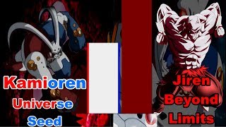 Dragon Ball Heroes Jiren VS Kamioren Power Levels