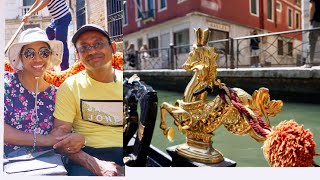 Gondola ride in Venice.