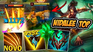 ESSA BUILD TANK DA NIDALEE AD TOP TÁ MUITO FORTE !! - LEAGUE OF LEGENDS