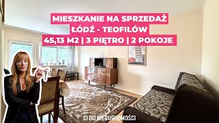 Mieszkanie na sprzedaż Łódź - Teofilów - 2 pokoje - 43m2 Biuro Nieruchomości Łódź