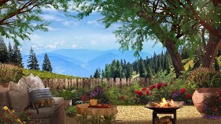 Spring Ambience | Relaxing Nature Sounds Ambience & Campfire