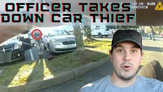 Car Thief Gets DROPPED by Virginia Beach Officer | Tased and Confused OIS Breakdown