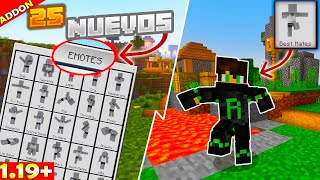 ✅ NUEVOS EMOTES para Minecraft PE! Addon para Minecraft Bedrock 1.19