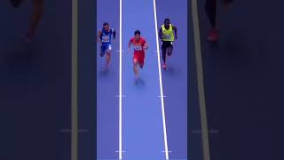 Su Bingtian destroying everyone in 60 m dash.