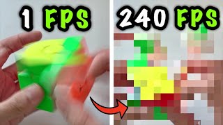 Caught in 240 FPS…   (R.I.P. Gan Cube)