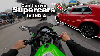 Super cars are not made for Indian roads!!