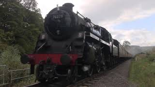 BR Standard Class 4MT No.76079  southbound at Water Ark [NYMR 2017]