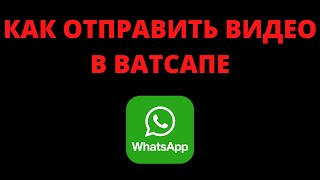 Как отправить видео в ватсапе