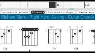 Richard Marx - Right Here Waiting - Guitar Chords