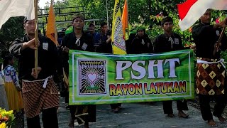 Menyabut 1 abat #psht rayon latukan ranting kr geneng. cab lamongan. jalan santai bersama masyarakaj