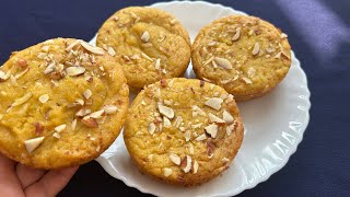 Mango Cup Cake | न तेल ,घी न बटर बिना आटा बिना मैदा का मैंगो कपकेक | Mango Suji Cupcake | Suji cake