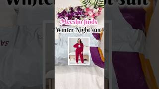 Meesho finds winter Night suit ❄️❤️#unboxing #meeshofinds #fashion #winter #nightsuit #shortvideo