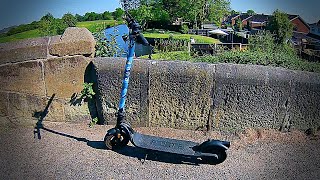 Pure AIR Electric Scooter Ride // City Escooter On The Rochdale Canal Towpath (NO Suspension)