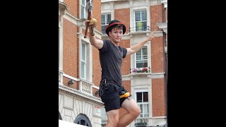 London Covent Garden, 'Hunter the Juggler', July 2024