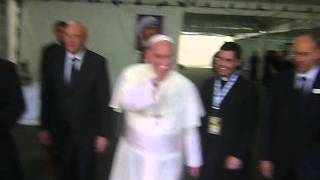 Encuentro personal con el Papa Francisco en la JMJ 2013