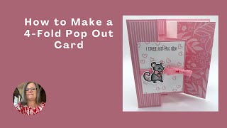 How to Make a 4-Fold Pop Out Card with the Hearts & Hugs Stamps and New 2024-2025 In Color Products