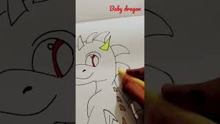 baby dragon drawing with scetch pens # like # subscribe # wiral sorts