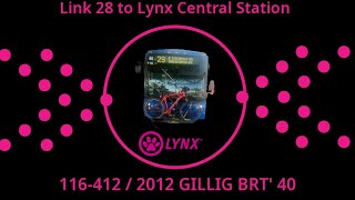 116-412 on Link 28 to Lynx Central Station