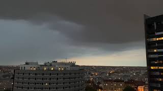 Lightning and Thunder in Paris France