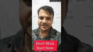 Don't wait, Start now on YOUTUBE