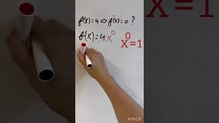 f(x)=4 geeft f’(x)=0. Waarom?? 🧐