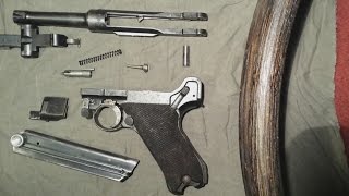 Luger P08 Disassembly and Reassembly (Fieldstrip)