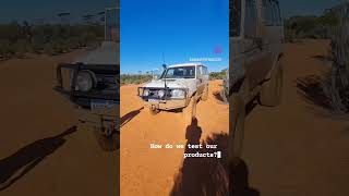 Troopcarrier water tank testing, Holland 4wd track Western Australia