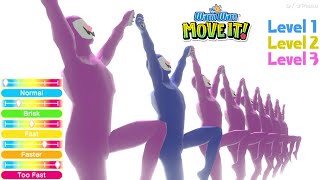 WarioWare: Move It! Super Wario Dance Company on All 3 Difficulties and All 5 Speed Levels