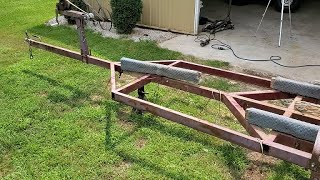 boat trailer to utility trailer build