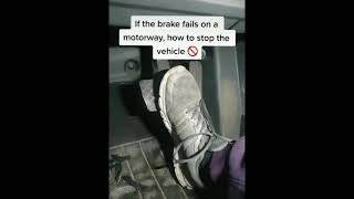 If brake fails 😤 , what to do ☝️ || Subscribe Now || #shorts