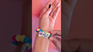 DIY holi special 🌈bracelet ❣️ #gift #shorts #pragativerma  #holispecial