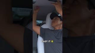 Tesla model y sunroof shade ☀️ (easy removal) #tesla #modely #sunshade