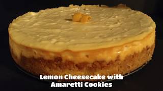 Lemon Cheesecake, with Almond Cookie Crust