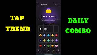 Tap Trend Daily Combo 5 October | Tap trend combo | Tap trend daily combo #taptrend