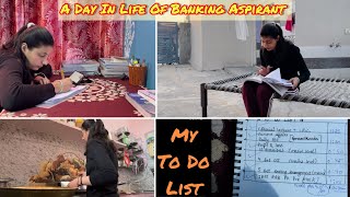 Full Day Of Banking Aspirant || Study Vlog ||