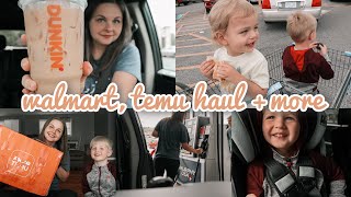 Walmart Shop With Me, Temu Haul + Trying Butter Pecan at Dunkin