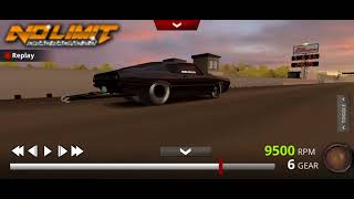 No limit drag racing 2.0 v1.8.6 Larry "Axman" Roach 1968 Plymouth Baracuda @5.635 et